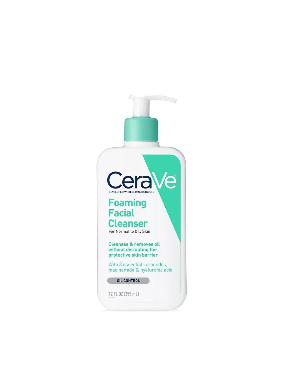 Cerave Foaming Face Wash, Facial Cleanser For Normal To Oily Skin