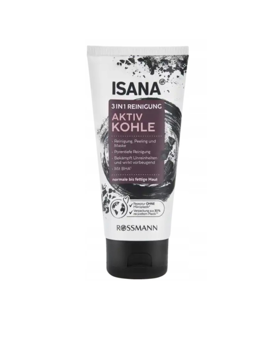 Isana 3in1 Reinigung aktiv kohle